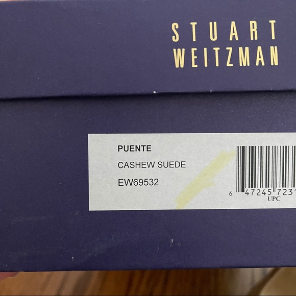 Stuart Weitzman Puente Heel in Cashew Suede - Picture 12 of 12